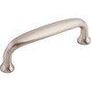 Top Knobs, Asbury, Charlotte, 3" Straight Pull, Brushed Satin Nickel - alt view