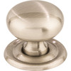 Top Knobs, Asbury, Victoria Knob, 1 1/4" Round Knob, Brushed Satin Nickel