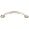 Top Knobs, Asbury, Arendal, 3 3/4" (96mm) Curved Pull, Brushed Satin Nickel