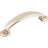 Top Knobs, Asbury, Arendal, 3" Curved Pull, Polished Nickel - alt view