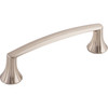 Top Knobs, Asbury, Rue, 3 3/4" (96mm) Straight Pull, Brushed Satin Nickel - alt view