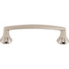 Top Knobs, Asbury, Rue, 3 3/4" (96mm) Straight Pull, Polished Nickel