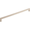 Top Knobs, Asbury, Square Ended, 12 5/8" (320mm) Straight Pull, Brushed Satin Nickel - alt view