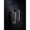 Top Knobs, Asbury, Square Ended, 12 5/8" (320mm) Straight Pull, Brushed Satin Nickel - installed