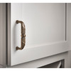 Top Knobs, Edwardian, Ribbon and Reed, 3 3/4" (96mm) Straight Pull, Oil Rubbed Bronze - installed