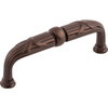 Top Knobs, Edwardian, Ribbon and Reed, 3 3/4" (96mm) Straight Pull, Oil Rubbed Bronze - alt view