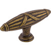 Top Knobs, Edwardian, Ribbon and Reed, 2 3/4" Pull Knob, German Bronze - alt view