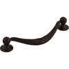 Top Knobs, Edwardian, Ribbon and Reed, 5 1/16" (128mm) Drop Pull, Oil Rubbed Bronze - alt view
