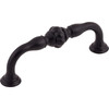 Top Knobs, Devon, Allington, 3 3/4" (96mm) Straight Pull, Flat Black - alt view