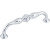 Top Knobs, Devon, Allington, 5 1/16" (128mm) Straight Pull, Polished Chrome - alt view