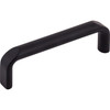 Top Knobs, Devon, Exeter, 3 3/4" (96mm) Wire Pull, Flat Black - alt view