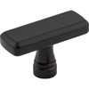 Top Knobs, Devon, Kingsbridge, 1 7/8" Rectangle Knob, Flat Black - alt view