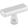 Top Knobs, Devon, Kingsbridge, 1 7/8" Rectangle Knob, Polished Chrome - alt view