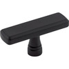 Top Knobs, Devon, Kingsbridge, 2 3/8" Rectangle Knob, Flat Black - alt view