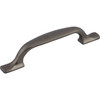 Top Knobs, Devon, Torbay, 3 3/4" (96mm) Straight Pull, Ash Gray - alt view