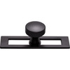 Top Knobs, Lynwood, Kinney, 1 1/4" Round Knob, Flat Black - Alt View