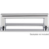 Top Knobs, Lynwood, Kinney, 3 3/4" (96mm) Square Ended Pull, Polished Chrome - with Backplate