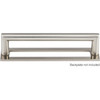 Top Knobs, Lynwood, Kinney, 5 1/16" (128mm) Square Ended Pull, Brushed Satin Nickel - with Backplate