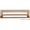Top Knobs, Lynwood, Kinney, 5 1/16" (128mm) Square Ended Pull, Honey Bronze - with Backplate