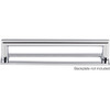 Top Knobs, Lynwood, Kinney, 6 5/16" (160mm) Square Ended Pull, Polished Chrome - with Backplate