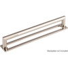 Top Knobs, Lynwood, Kinney, 7 9/16" (192mm) Square Ended Pull, Polished Nickel - Alt with Backplate