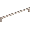 Top Knobs, Lynwood, Kinney, 8 13/16" (224mm) Square Ended Pull, Brushed Satin Nickel - Alt View