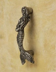 chinese dress ladies Set of 6 White Painted Cast Iron Mermaid Drawer Pull Cabinet Knob Rust —  Zeckos