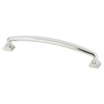 Berenson, Tailored Traditional, 6 5/16" (160mm) Straight Pull, Polished Nickel