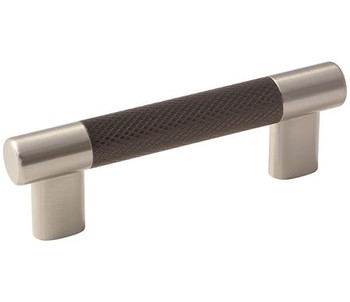 Amerock, Esquire, 3" and 3 3/4" (96mm) Bar Pull, Satin Nickel / Oil Rubbed Bronze