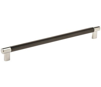 Amerock, Esquire, 12 5/8" (320mm) Bar Pull, Polished Nickel / Black Bronze
