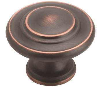 Amerock, Everyday Basics, Inspirations, 1 5/16" Round Knob, Oil Rubbed Bronze