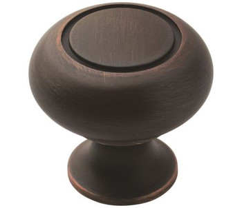 Amerock, Everyday Heritage, 1 1/4" Round Rim Design Knob, Oil Rubbed Bronze