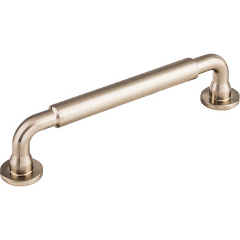 Top Knobs, Serene, Lily, 5 1/16" (128mm) Straight Pull, Brushed Satin Nickel - alt view