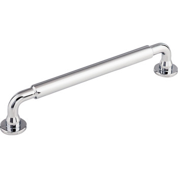 Top Knobs, Serene, Lily, 6 5/16" (160mm) Straight Pull, Polished Chrome - alt view