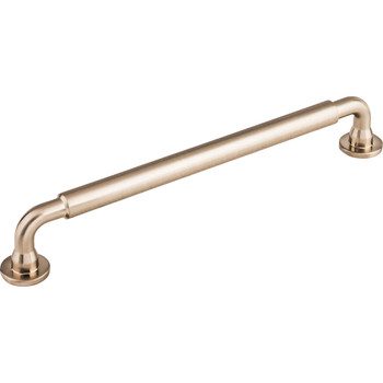 Top Knobs, Serene, Lily, 7 9/16" (192mm) Straight Pull, Brushed Satin Nickel - alt view