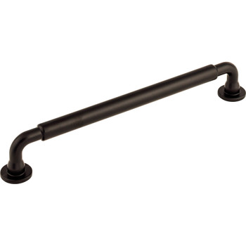 Top Knobs, Serene, Lily, 7 9/16" (192mm) Straight Pull, Black - alt view