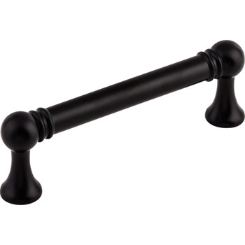 Top Knobs, Serene, Kara, 3 3/4" (96mm) Straight Pull, Black - alt view