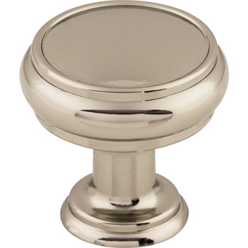 Top Knobs, Serene, Eden, 1 3/16" Round Knob, Polished Nickel