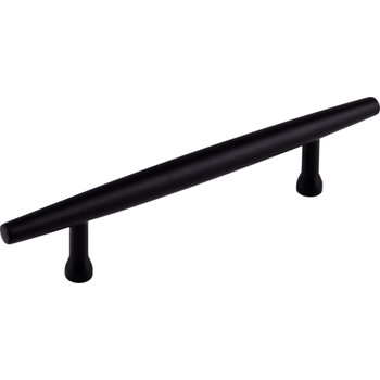 Top Knobs, Lynwood, Allendale, 3 3/4" (96mm) Bar Pull, Flat Black - Angle View