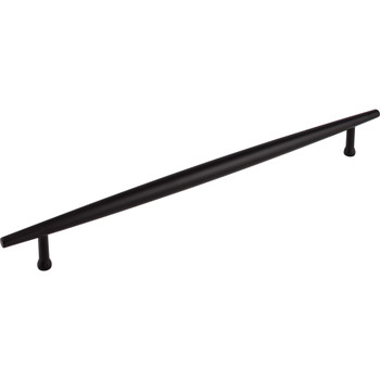 Top Knobs, Lynwood, Allendale, 12" (305mm) Bar Pull, Flat Black - Angle View