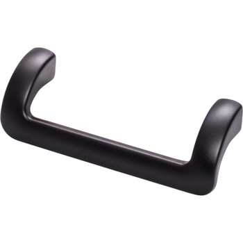 Top Knobs, Lynwood, Kentfield, 3 3/4" (96mm) Straight Pull, Flat Black