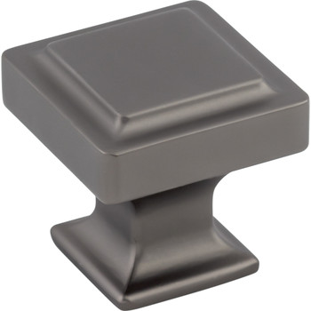 Top Knobs, Transcend, Ascendra, 1 1/4" Square Knob, Ash Gray - Angle View