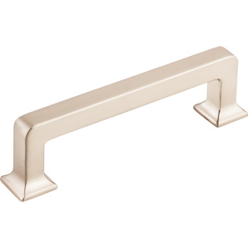 Top Knobs, Transcend, Ascendra, 3 3/4" (96mm) Straight Pull, Brushed Satin Nickel - Angle View