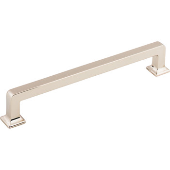 Top Knobs, Transcend, Ascendra, 6 5/16" (160mm) Straight Pull, Polished Nickel - Angle View