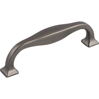 Top Knobs, Transcend, Contour, 3 3/4" (96mm) Straight Pull, Ash Gray - Angle View