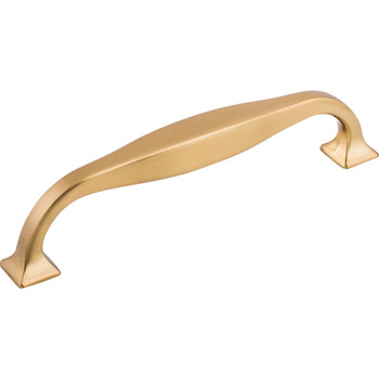 Top Knobs, Transcend, Contour, 5 1/16" (128mm) Straight Pull, Honey Bronze - Angle View