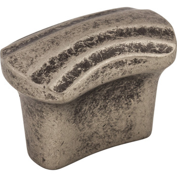 Top Knobs, Passport, Victoria Falls, 3/4" Drill Center Rectangle Knob, Pewter Antique - alt view