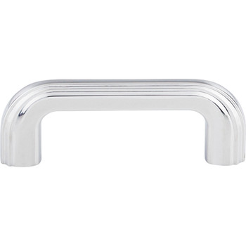 Top Knobs, Passport, Victoria Falls, 3" Straight Pull, Polished Chrome