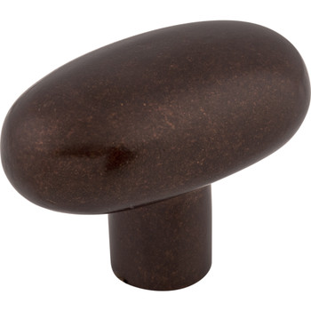 Top Knobs, Aspen, 2" Small Potato Knob, Mahogany Bronze - Angle View