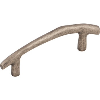 Top Knobs, Aspen, 3 1/2" Twig Curved Pull, Silicon Bronze Light - Angle View